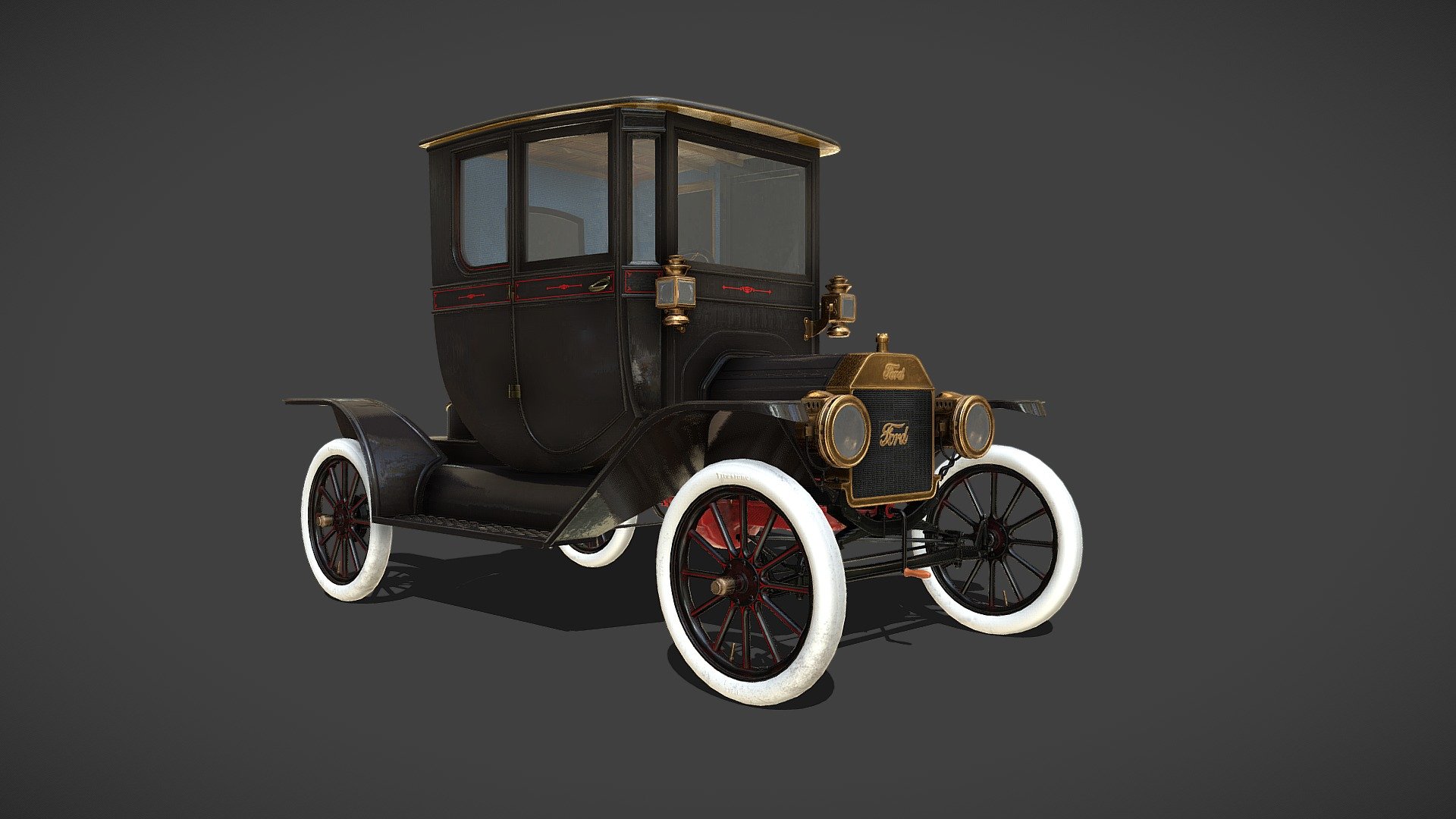Ford mode T Coupe 1913 - 3D model by Niko_Forest1889 (@adiko1889) 3d model