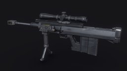 GM6 Lynx grip, scope, fps, shooter, sight, muzzle, handle, sniper, bipod, game-ready, sniper-rifle, suppressor, game-asset, muzzlebrake, lowpolymodel, optic, fps-game, snipers, fpsweapon, sniper-scope, weaponcraft, fpsgames, fpsguns, militaryweapon, weapon, low-poly, game, blender, lowpoly, military, gameasset, gun, gameready
