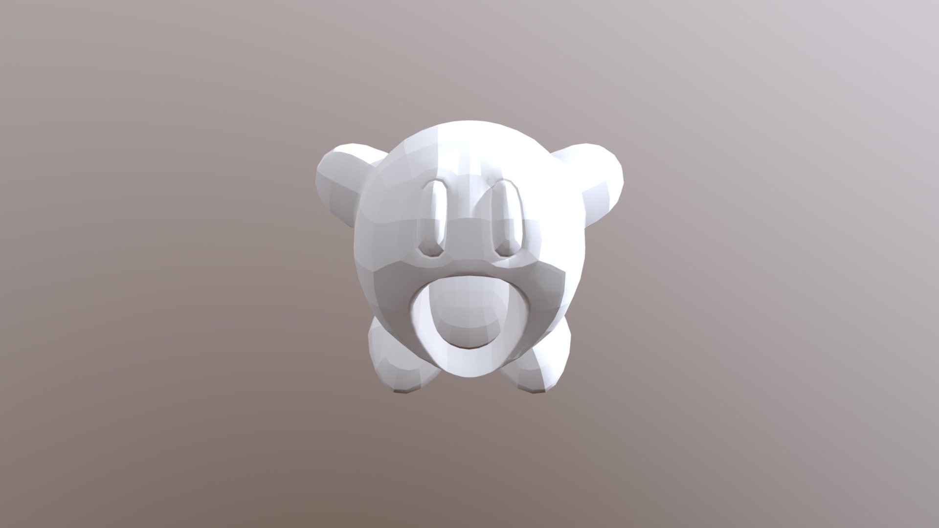 A Kirby Model with 3D Max - Kirby - 3D model by Luis Santos (@luissantos94sv2) 3d model
