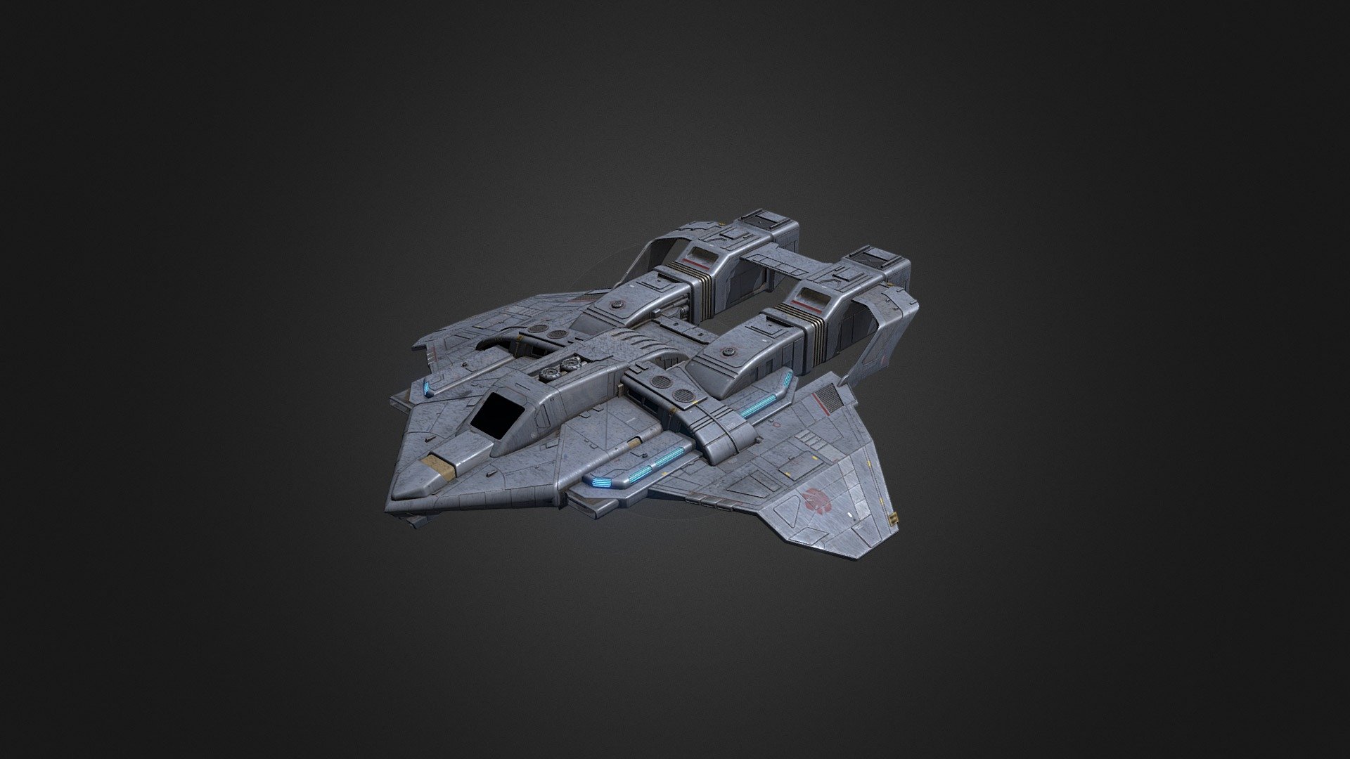 Inspired by the ships seen on Star Trek Deep Space Nine - Maquis Fighter - Download Free 3D model by Hangar.b.productions 3d model