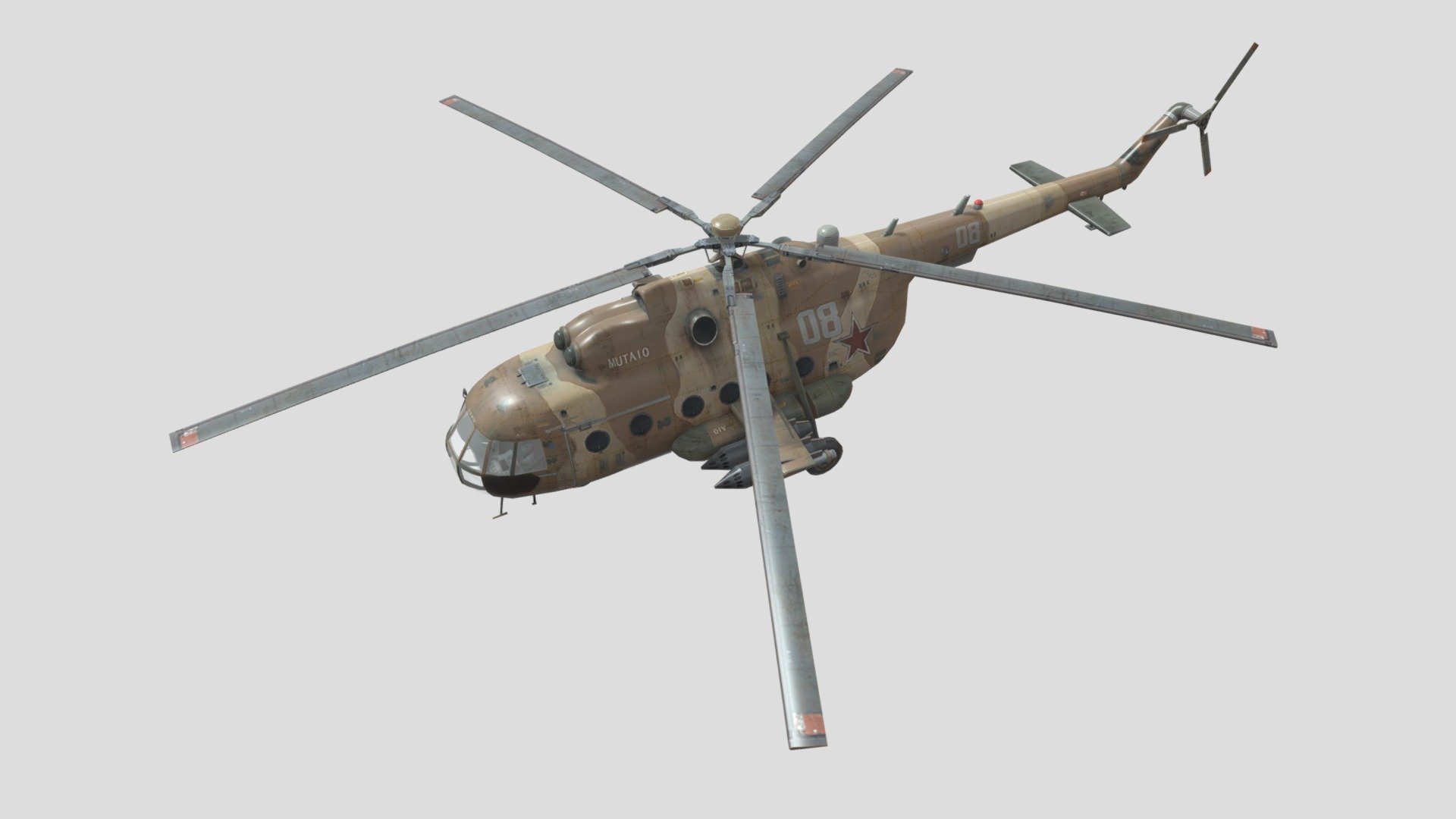 Soviet Russian Mi-8 helicopter - Soviet Russian Mi-8 helicopter - Buy Royalty Free 3D model by Jackey&Design (@1394725324zhang) 3d model