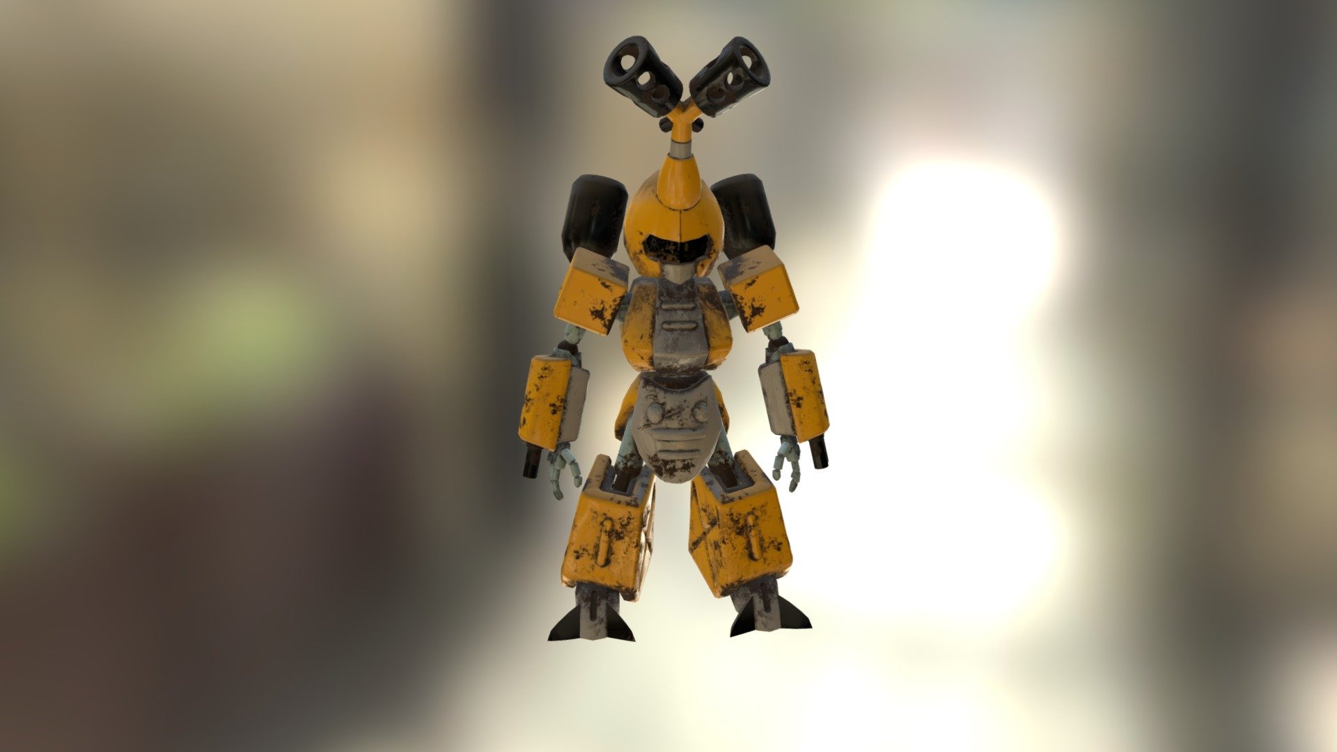 Model and character design are not owned by me.

Model and author (pasco295) can be found at https://share.allegorithmic.com/libraries/608

A rust and non-functional metabee 3d model
