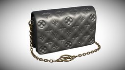 Pochette Coussin Louis Vuitton style, leather, luxury, fashion, women, bag, purse, prime, louis, coussin, expensive, vuitton, pochette