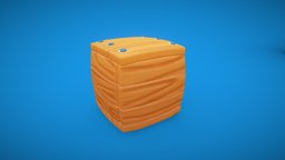 Cartoon Wooden Box crate, wooden, prop, game-art, box, game-asset, wooden-box, maya, low-poly, cartoon, game, lowpoly, stylized, rafael-ribeiro