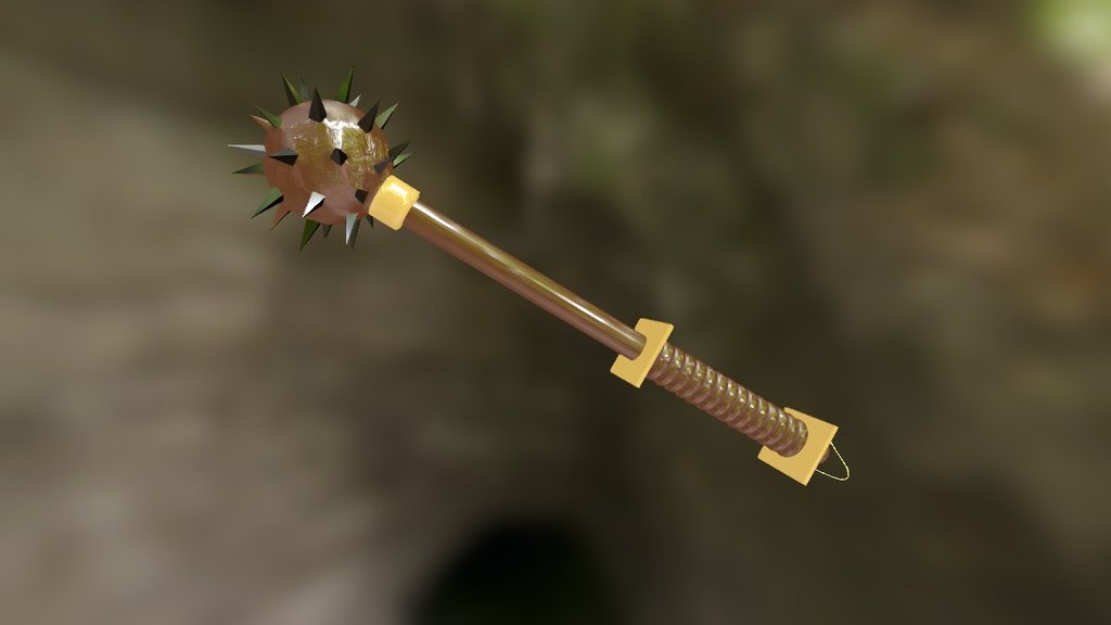 A simple mace, just materials in this one 3d model