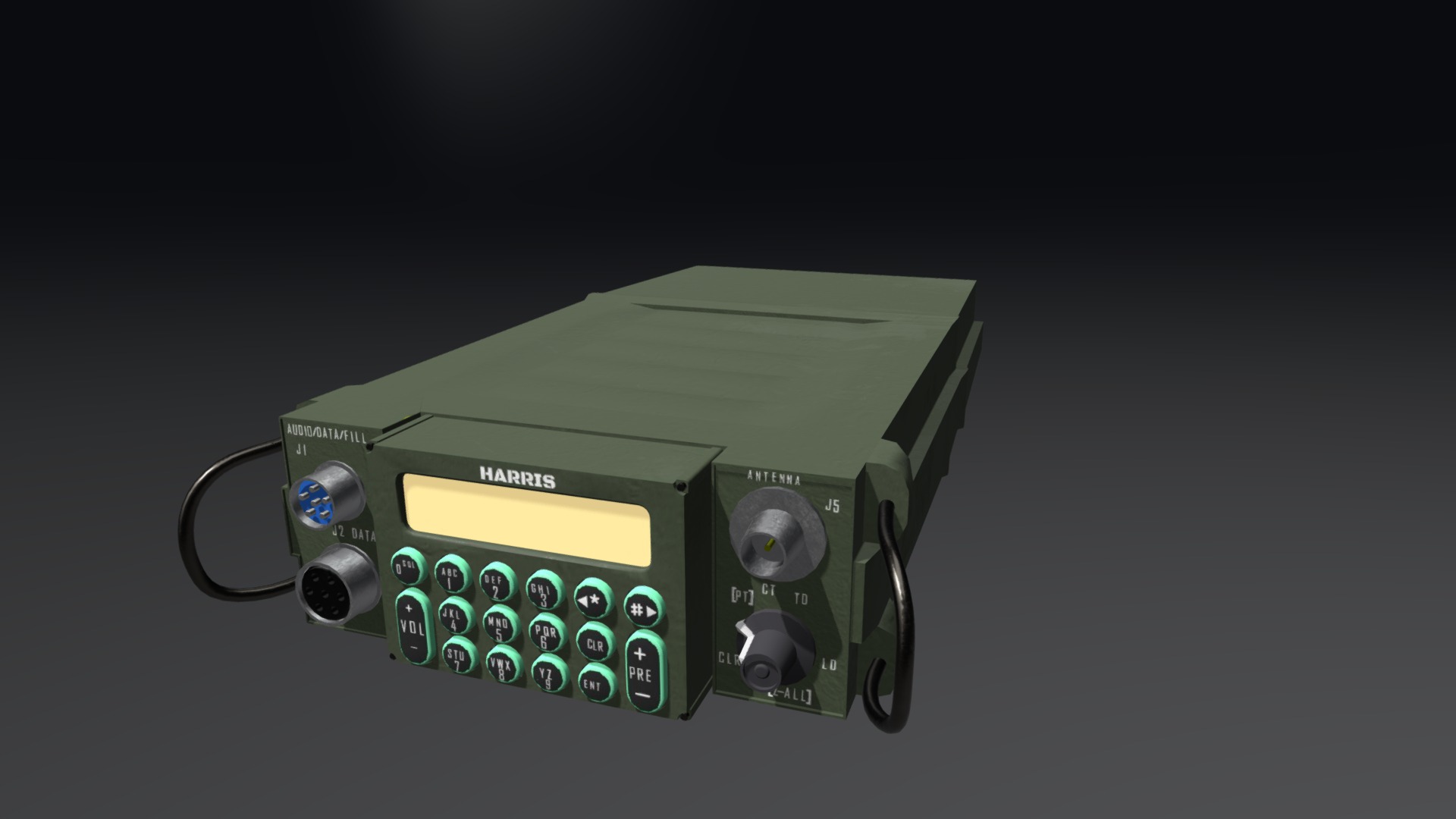 a PRC_117(g) radio i modeled for hard surface practice - Prc-117(g) Radio - Buy Royalty Free 3D model by MainArtsNStuff 3d model