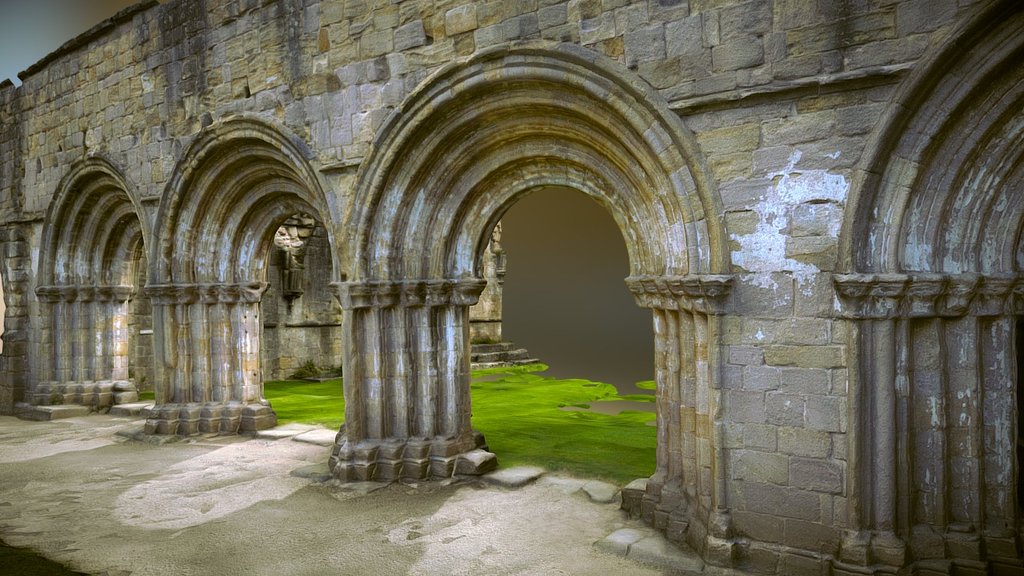 118 photos taken on Sony RX100 M3 (4k raw) then processed using Autodesk Meshmixer, 3D Coat and Agisoft Photoscan - Cloisters 2 - 3D model by Paul (@paul3uk) 3d model