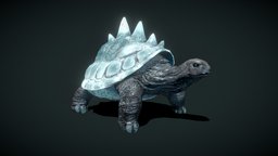 Ice Turtle Animated turtle, ice, snow, rig, substancepainter, creature, zbrush, animation, monster, animated, rigged