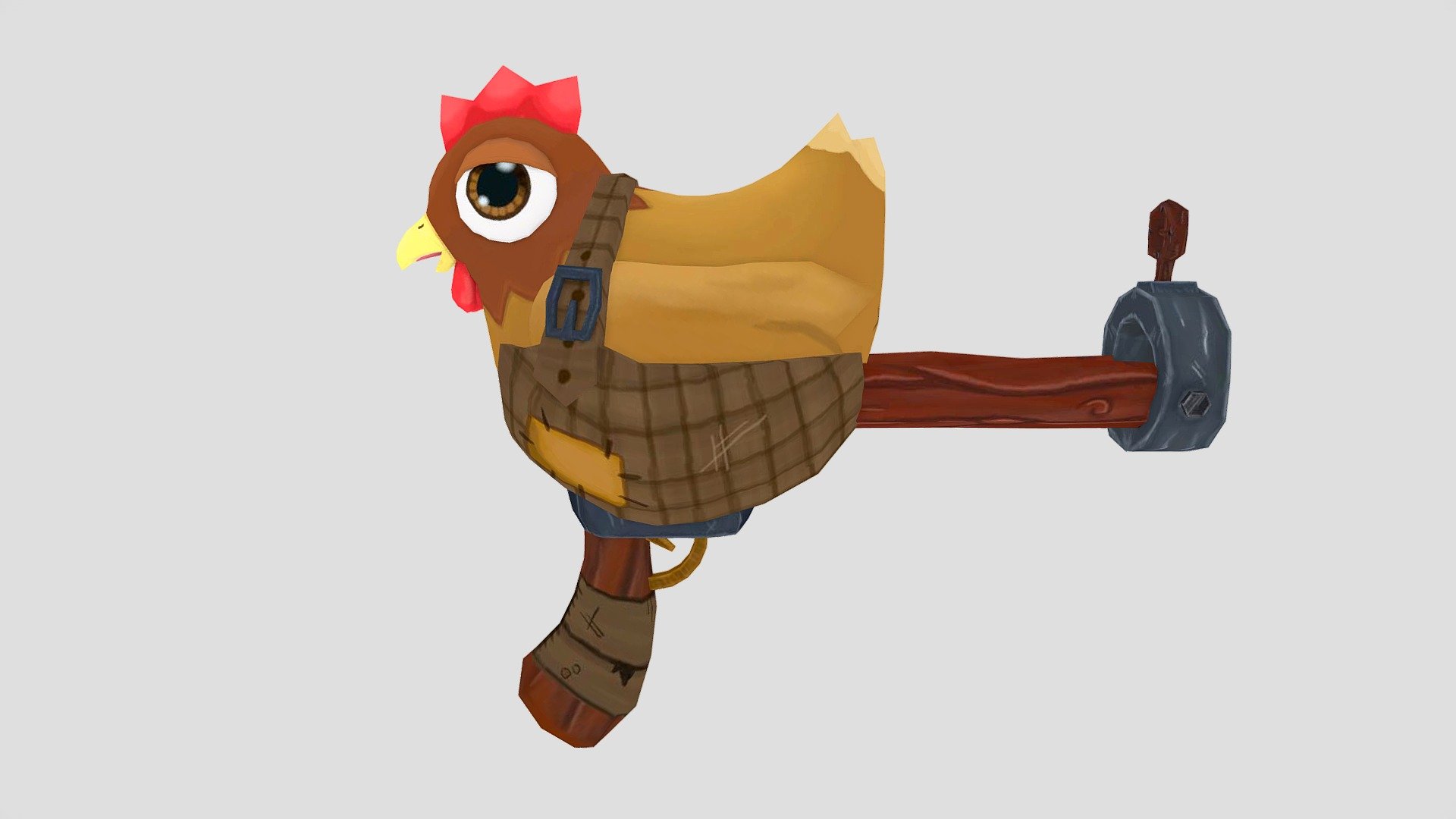 Model made for Easter War, a Online Shooter project from school.

Based in https://sketchfab.com/models/e9e17cb02bcb45a8b0ba632de1aac5f6

Test the game here!
https://drive.google.com/file/d/1WDfCP6bk6C8CAu7XzvY77__Z5CWrI_ox/view - Chicken Gun - 3D model by Meri L. (@azurehusky) 3d model