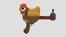 Chicken Gun egg, chicken, farm, weapon, unity, unity3d, cartoon, gun