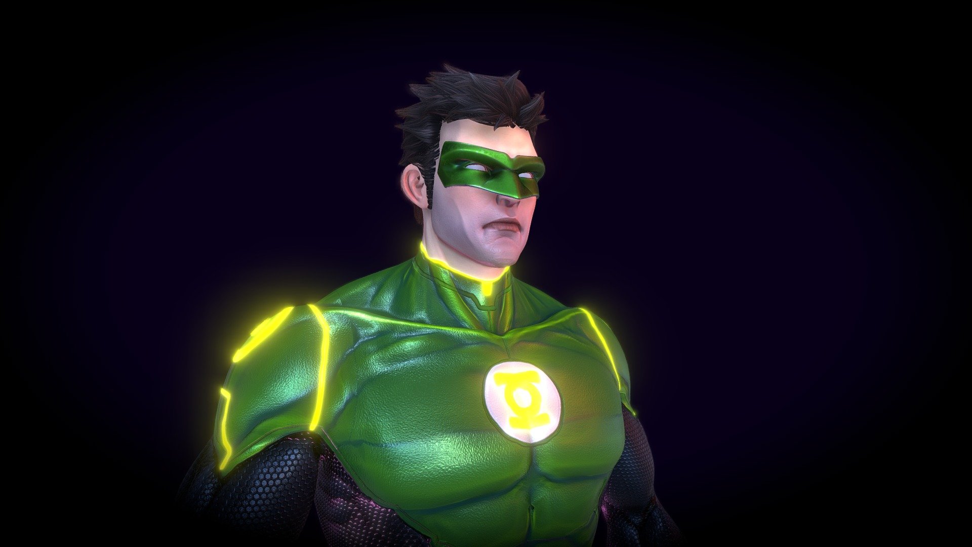 This is a Work in process, of a personal project that I making of this Super Heroe.
Green Lanter is one of my favorite Super Heroes of DC, because He do 3D, using a ring!

Work made it in Blender 2.79b and the textures in Substance Painter 3d model