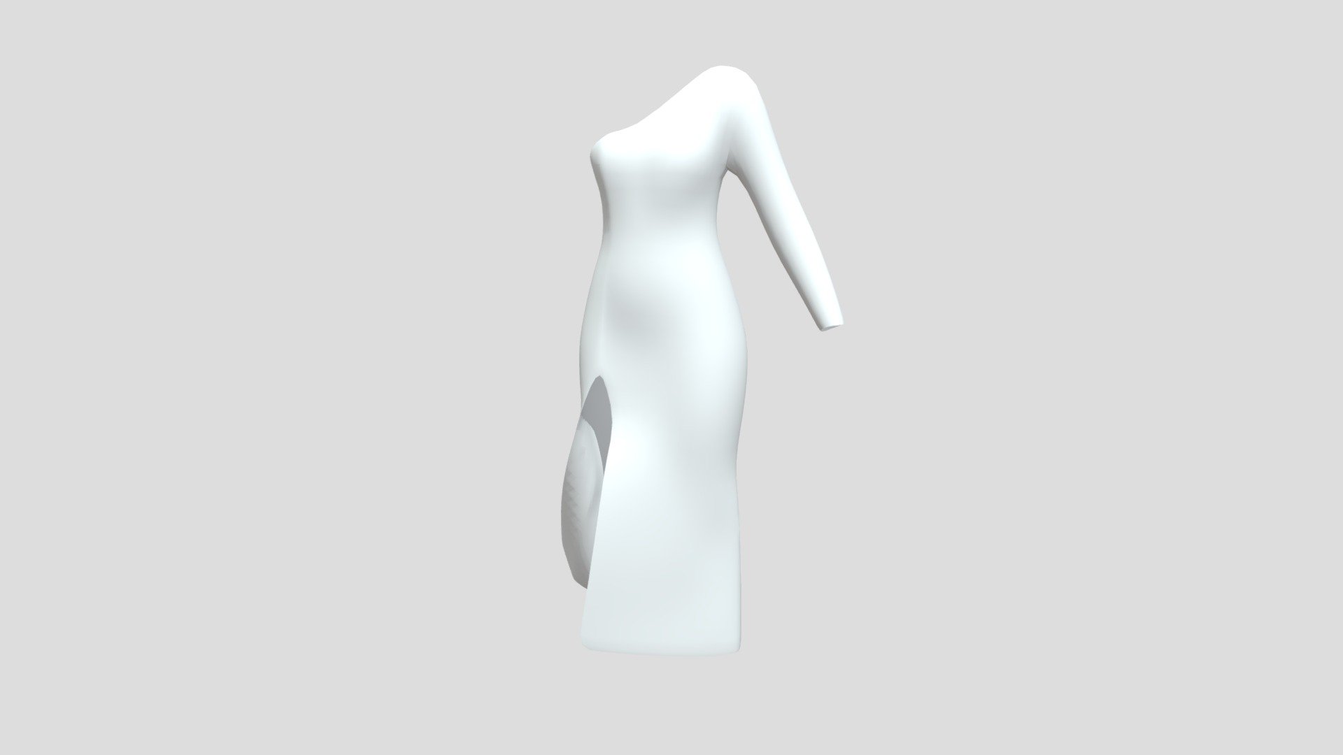 A dress one shoulder for a female character - Dress One Shoulder - Download Free 3D model by SayuriCreatesStuff (@sayuriauthor) 3d model
