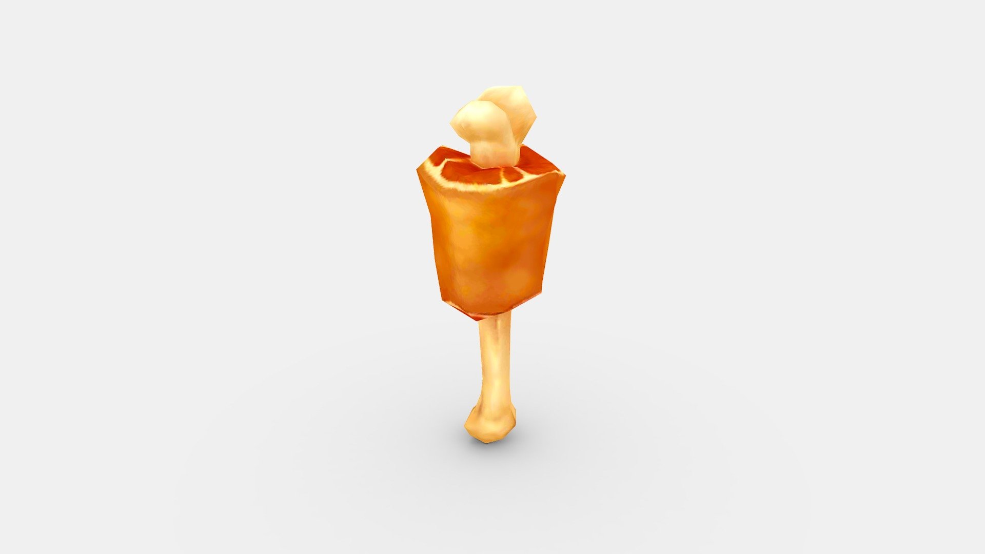 Cartoon Meat Stick - Thigh Bone - Cartoon Meat Stick - Thigh Bone - Buy Royalty Free 3D model by ler_cartoon (@lerrrrr) 3d model