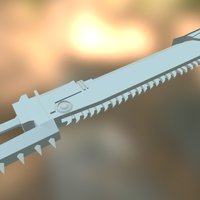 Chainsword Finished warhammer, chainsword, warhammer40k