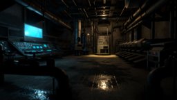 Pipe torture room Environment scene, room, pipe, pump, electricity, command, torture, realism, pbr, environment