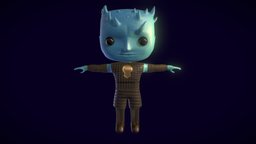 Night King 3D Character Funko Style got, night, king, 3dcharacter, funko, gameofthrone, nightking, substancepainter, substance, character