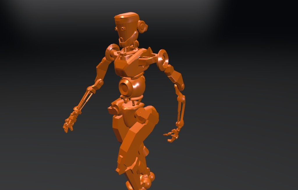 Character design proposal for a novel  - Utility B Ot - 3D model by rkotchapong 3d model