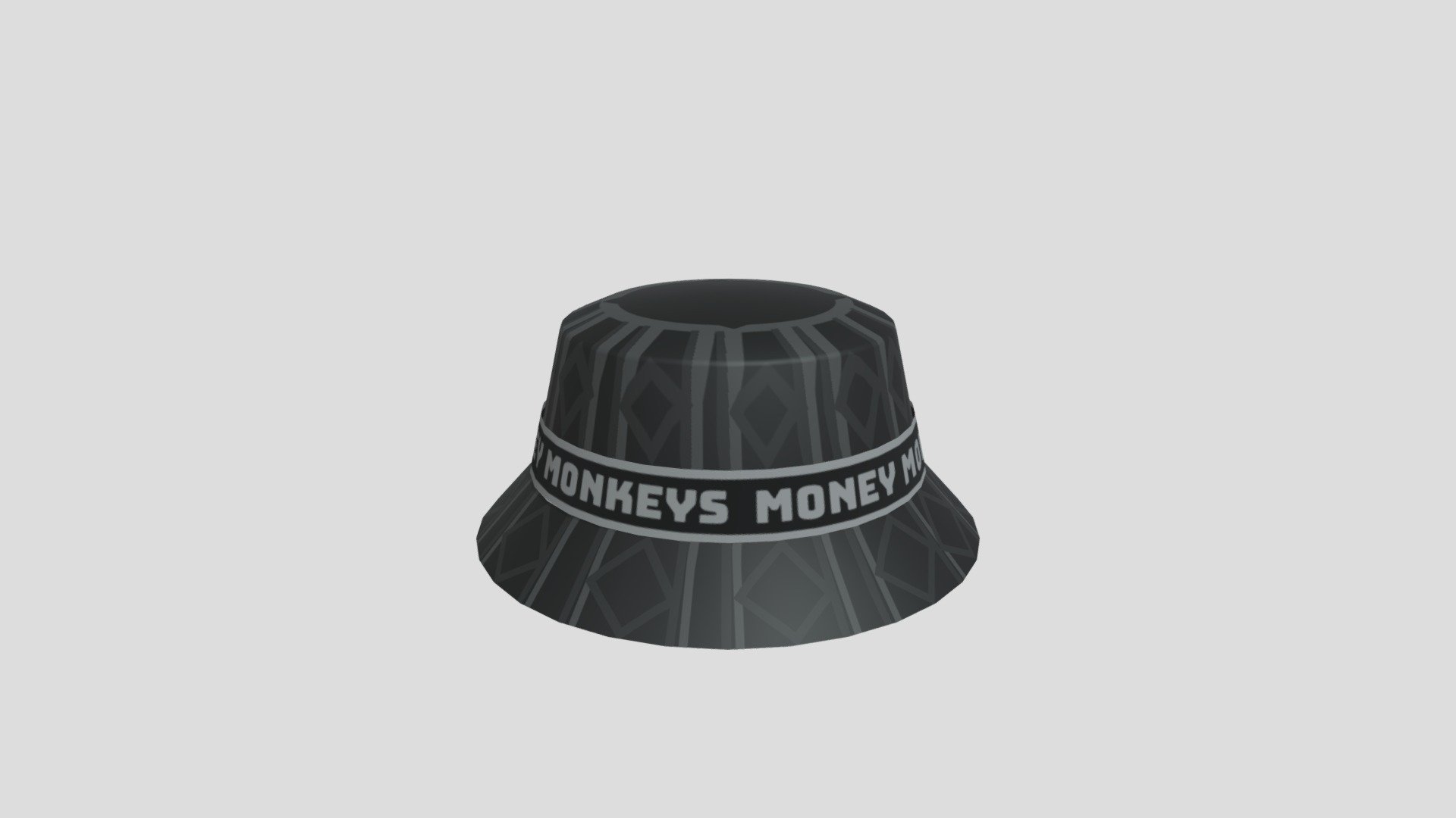 Money Monkey Bucket Hat - 3D model by yourmetaplanet 3d model