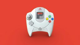 Sega Dreamcast Controller Highly optimized videogame, console, sega, oculus, vr, ar, dreamcast, controller, video-games, 90s, vrchat, xr, 90stoys, low-poly, lowpoly, oculusquest2