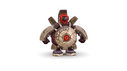 lowpoly 3d model cartoon stone robot ball lamp, red, toon, kid, pet, terminator, brown, designer, neon, scales, runes, joints, core, hairy, cartton, constructor, hinges, avg, neonlight, kernel, amusing, character, cartoon, 3d, lowpoly, helmet, model, stone, rock, ball, robot, funny, hand, pivots