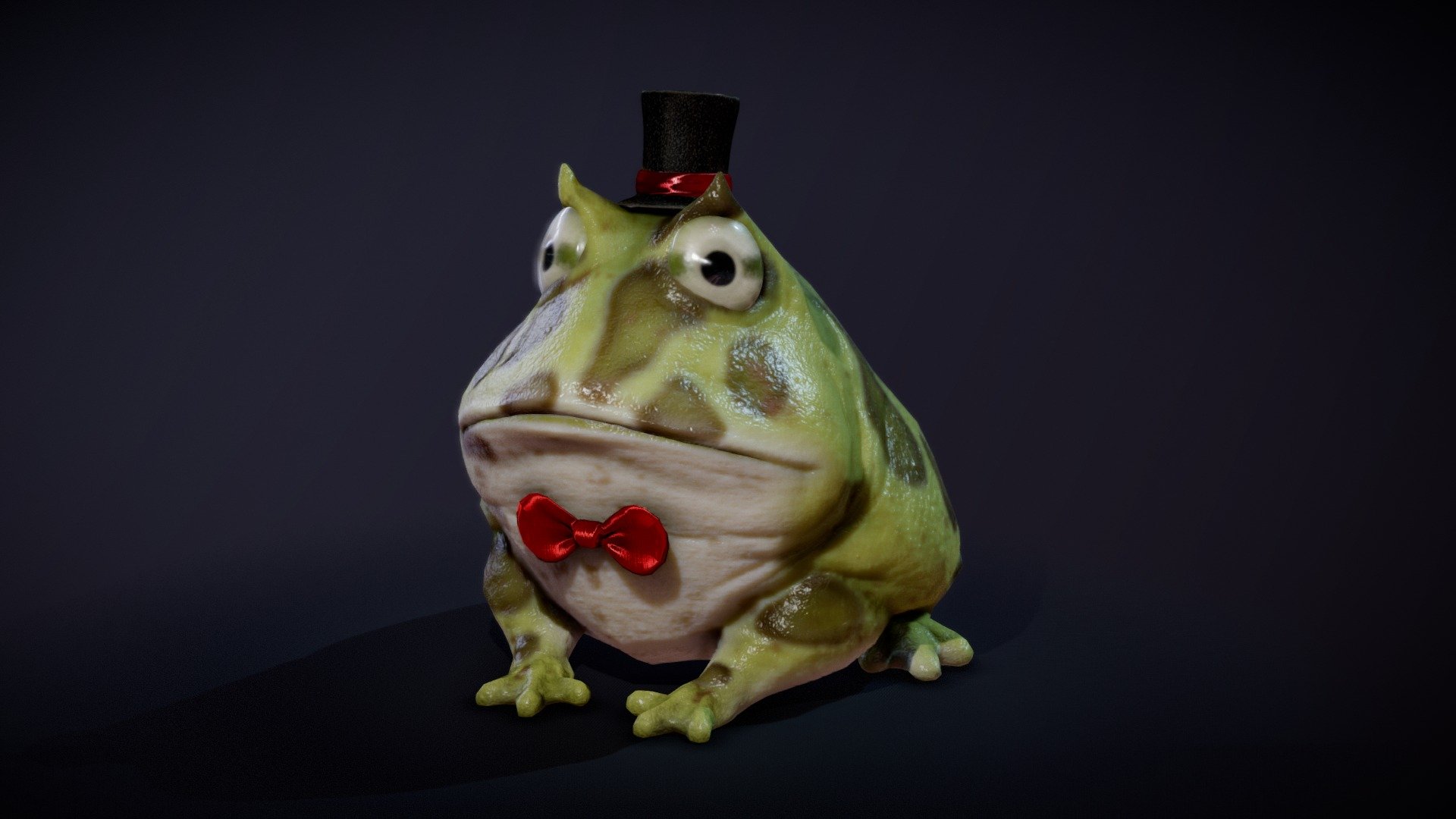 Game model version of the toy I uploaded a little while ago: https://www.artstation.com/artwork/401xn - Dapper Frog - 3D model by MatthewKean 3d model