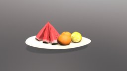 Fruit_Assignment fruit, orange, watermelon, lemon, substancepainter, substance