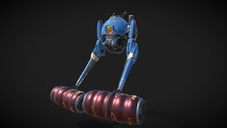 Pawn Support Droid (d4.1 config) pbr-texturing, substance-painter-e, dsmax