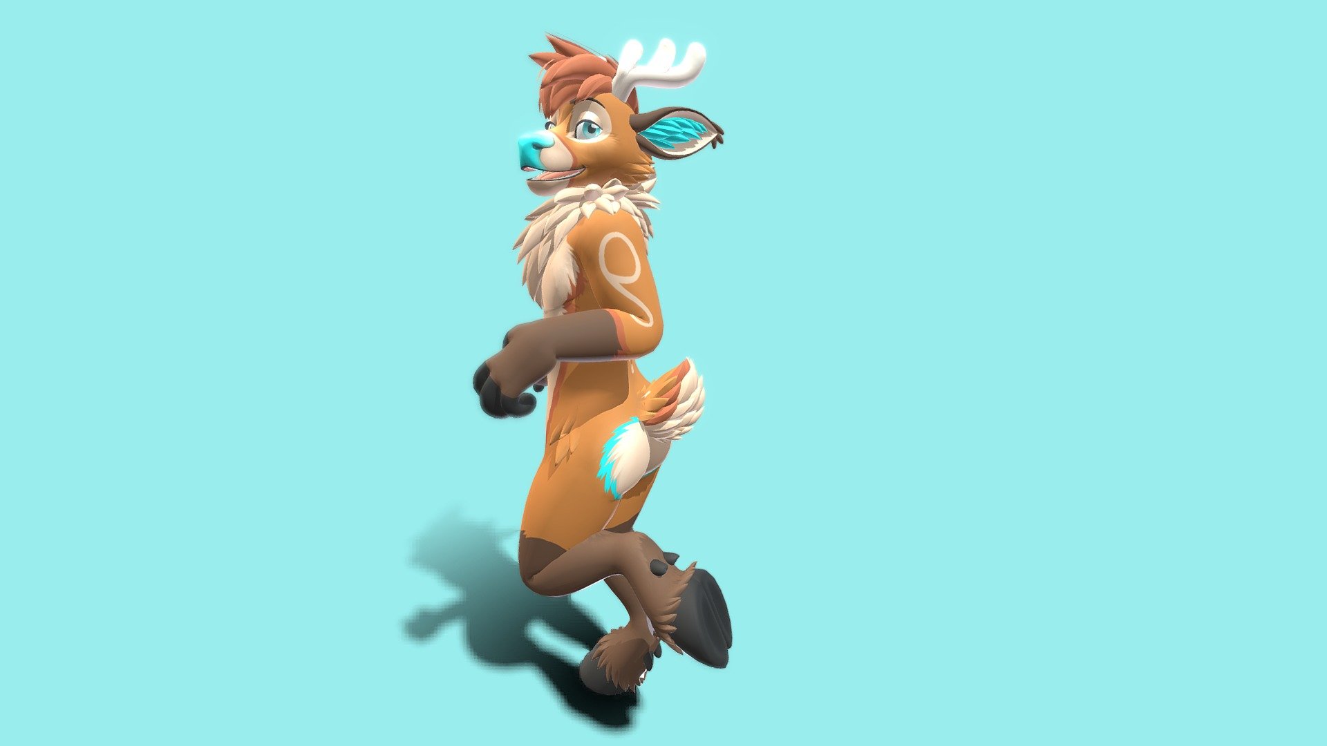 A VR avatar made for Rho the deer! Includes an outfit and accessories, body and face emotes :)

Mesh made in Blender, textured in SAI2

This was made as a custom commission and is not downloadable publicly. Thank you!! For custom commission status, check out my telegram channel t.me/Meelo3D - Rho VRChat Avatar - 3D model by Meelo 3d model