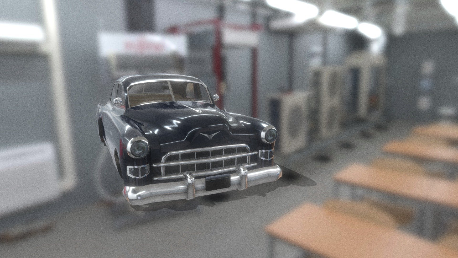 cadillac 62 series style car with interior - Download Free 3D model by RobenSikk (@RobenSikk_og) 3d model