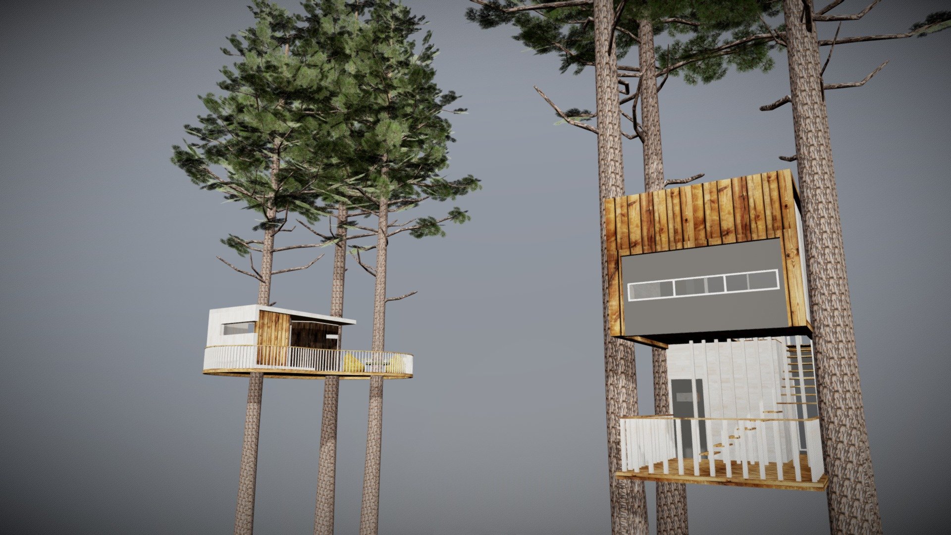 Tree House - 3D model by BrandonBoyd 3d model