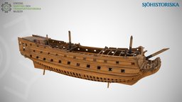 Ship of the line, c. 1700 | Linjeskepp, ca 1700 1700s, manowar, photogrammetry, swedish-warships, navalhistory, ship-of-the-line, naval-model, swedish-navy