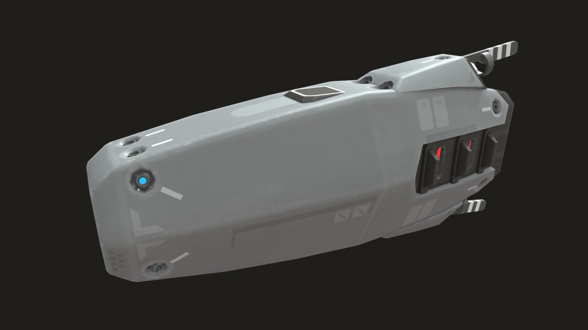 Nebulous Project - Pygmy Class Corvette - 3D model by Gwyvern 3d model