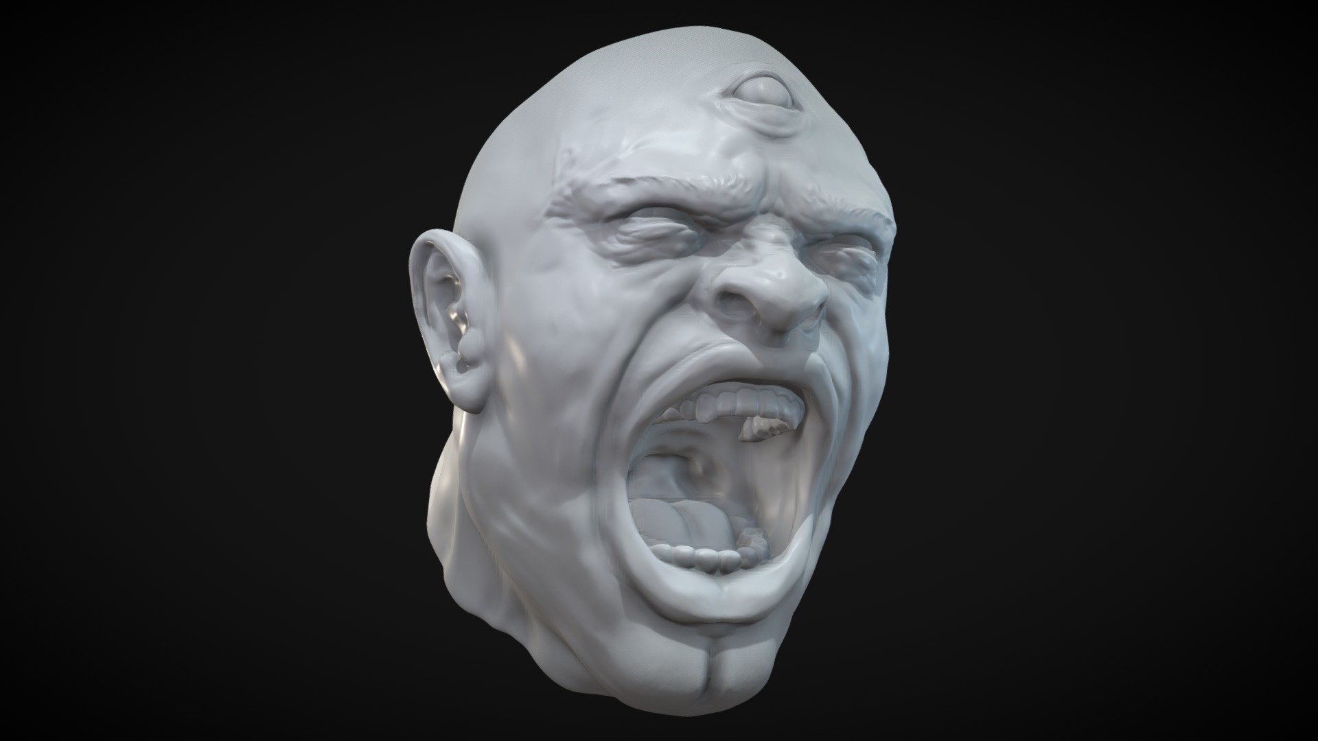 Mad Man Head Sculpt - Mad Man Head Sculpt - Buy Royalty Free 3D model by sketchzombie 3d model
