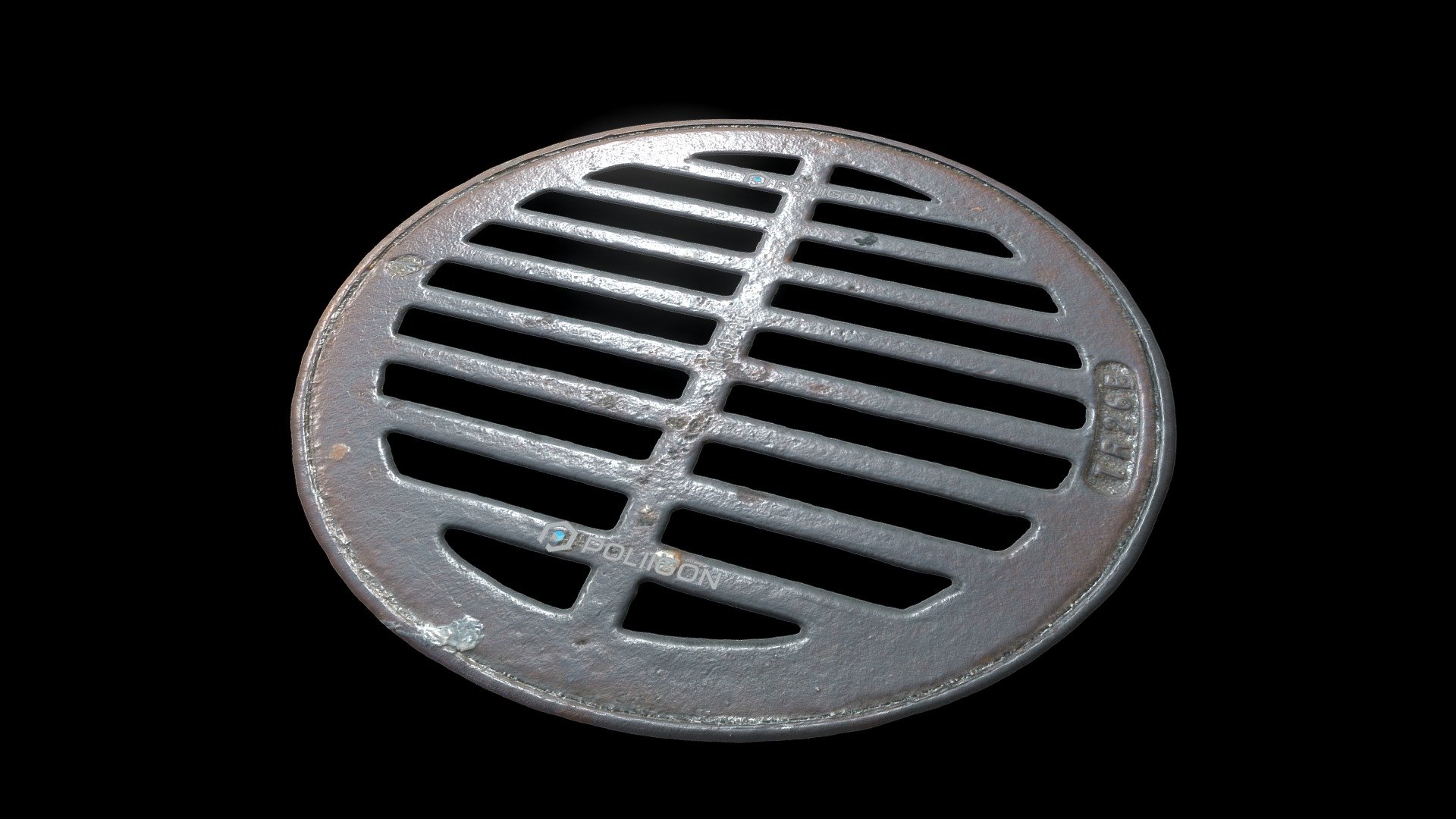 Find on Poliigon.com at https://www.poliigon.com/texture/city-street-manhole-cover-005 - City Street Manhole Cover 005 - 3D model by Poliigon.com (@poliigon) 3d model