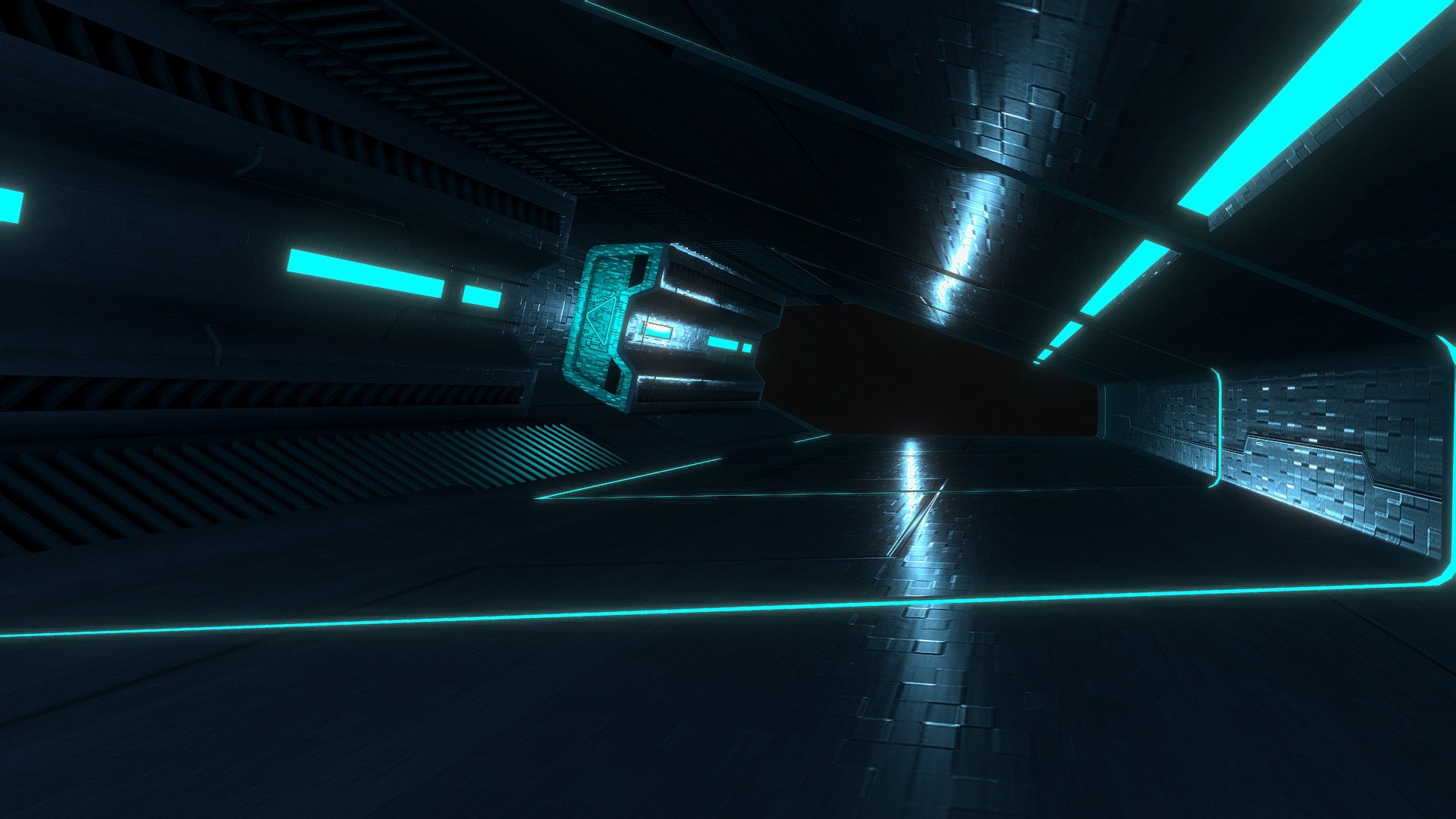 Game location part for the Tron Realm Disney Imagineering 3d model