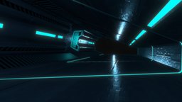 Tron tunnel tron, legacy, tiled, gamedev, local, disney, low-poly, gameart, gameasset, gamemodel, environment