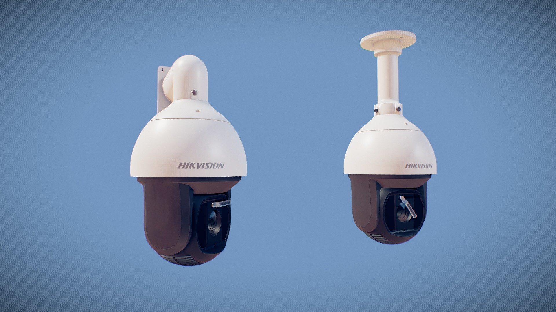 Hikvision 4K PTZ Surveillance Camera - Hikvision 4K PTZ Camera - 3D model by msanjurj 3d model