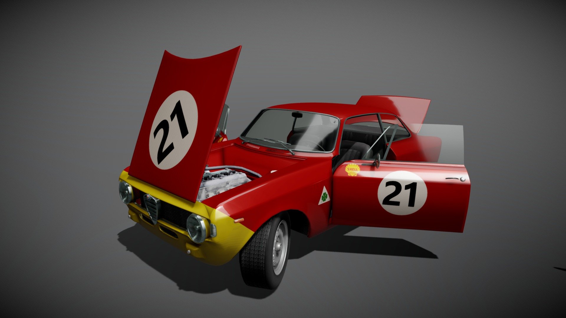 1965 Alfa Romeo Giulia Sprint - 1965 Alfa Romeo Giulia Sprint - Download Free 3D model by dagtholander 3d model