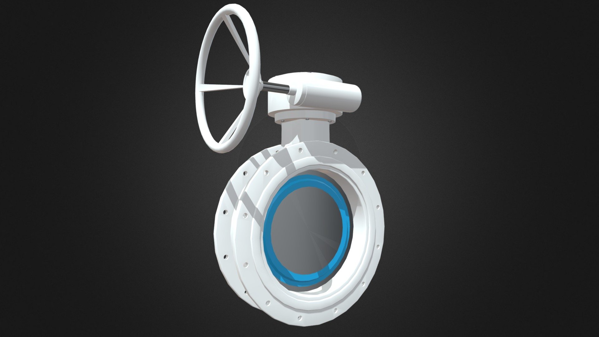 BUTTERFLY VALVE - BUTTERFLY VALVE - Download Free 3D model by NightCandle (@NightCandle_) 3d model