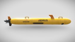 Remus 100 V1 marine, other, underwater, army, defense, ocean, remot, substancepainter, substance
