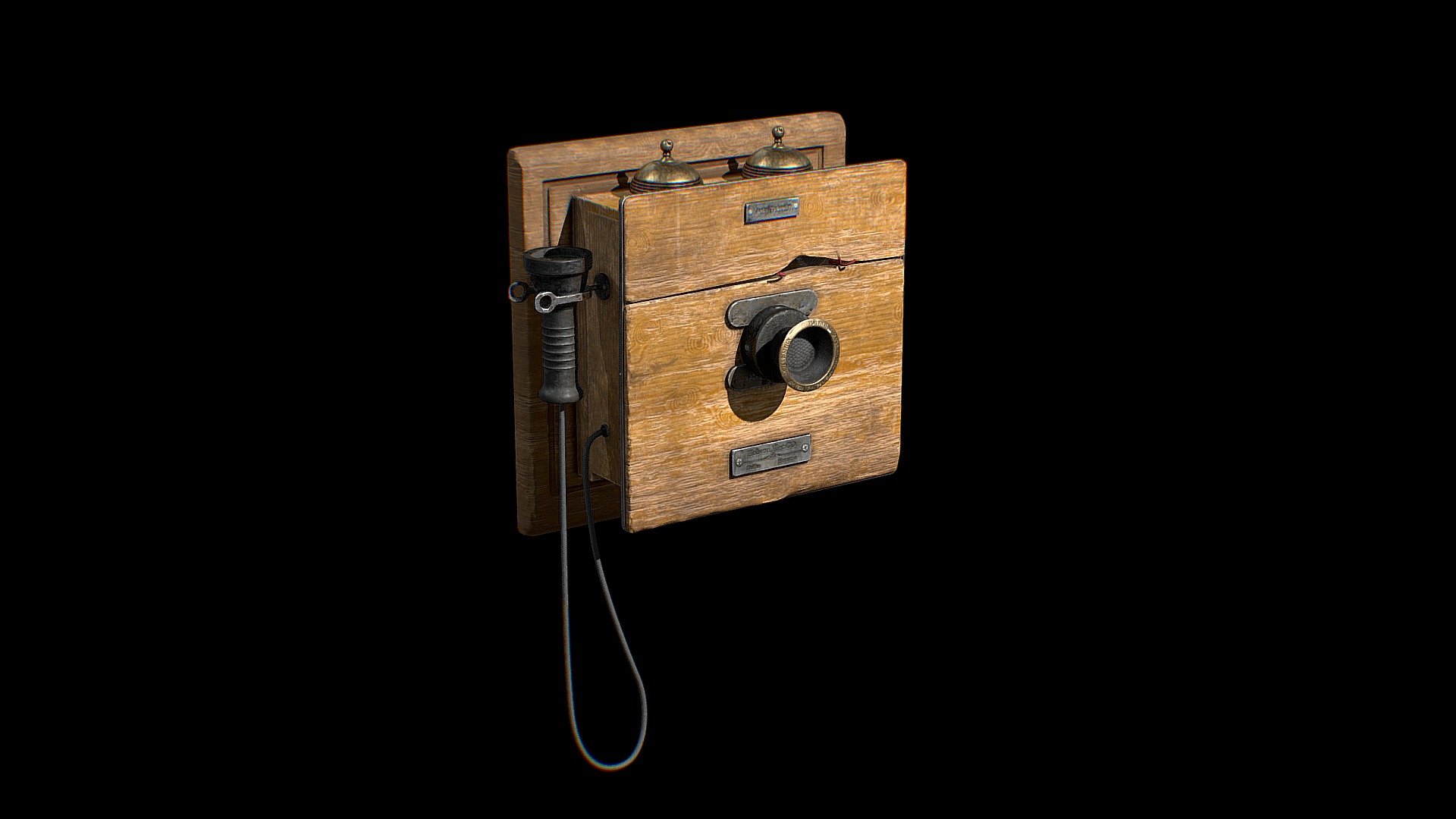 Free download：www.freepoly.org - Old Phone-Freepoly.org - Download Free 3D model by Freepoly.org (@blackrray) 3d model