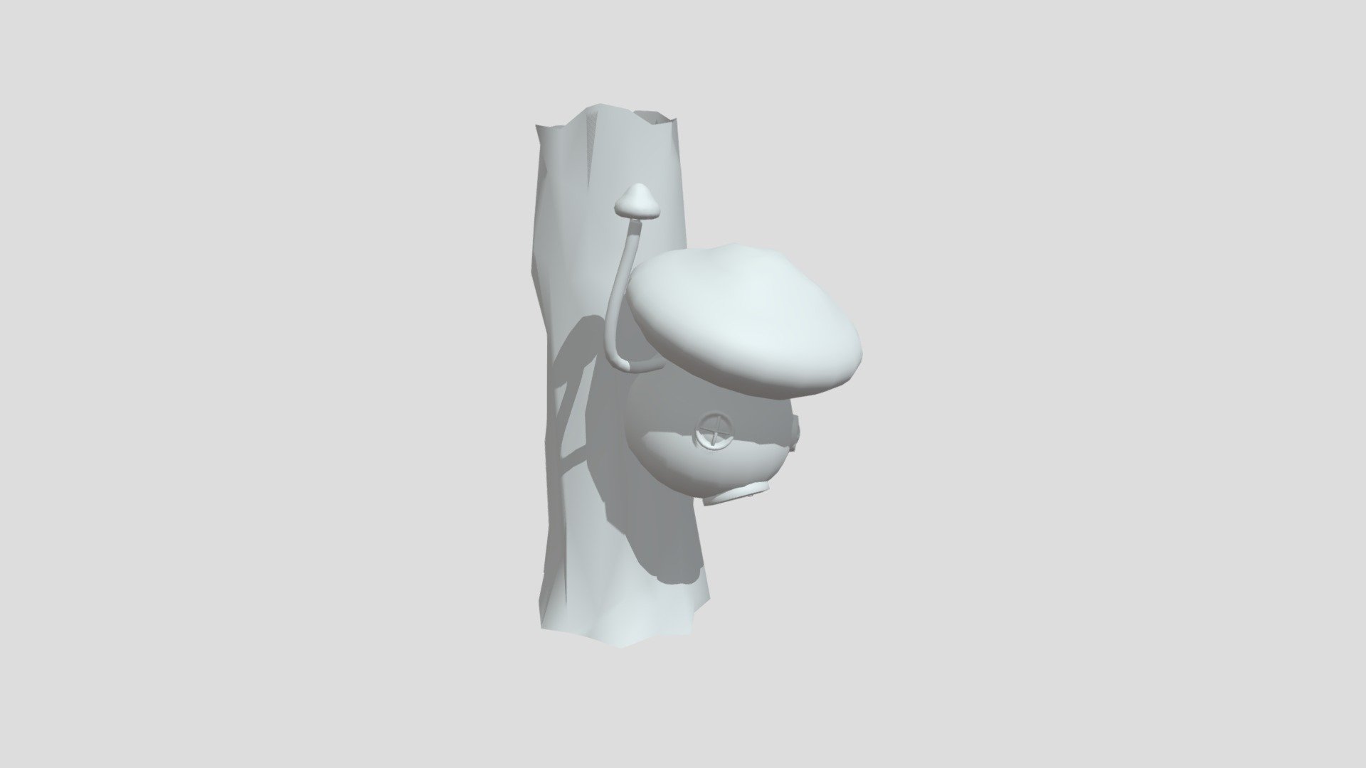 Simple Mushroom Treehouse - Shroom - Download Free 3D model by nbvinbl 3d model