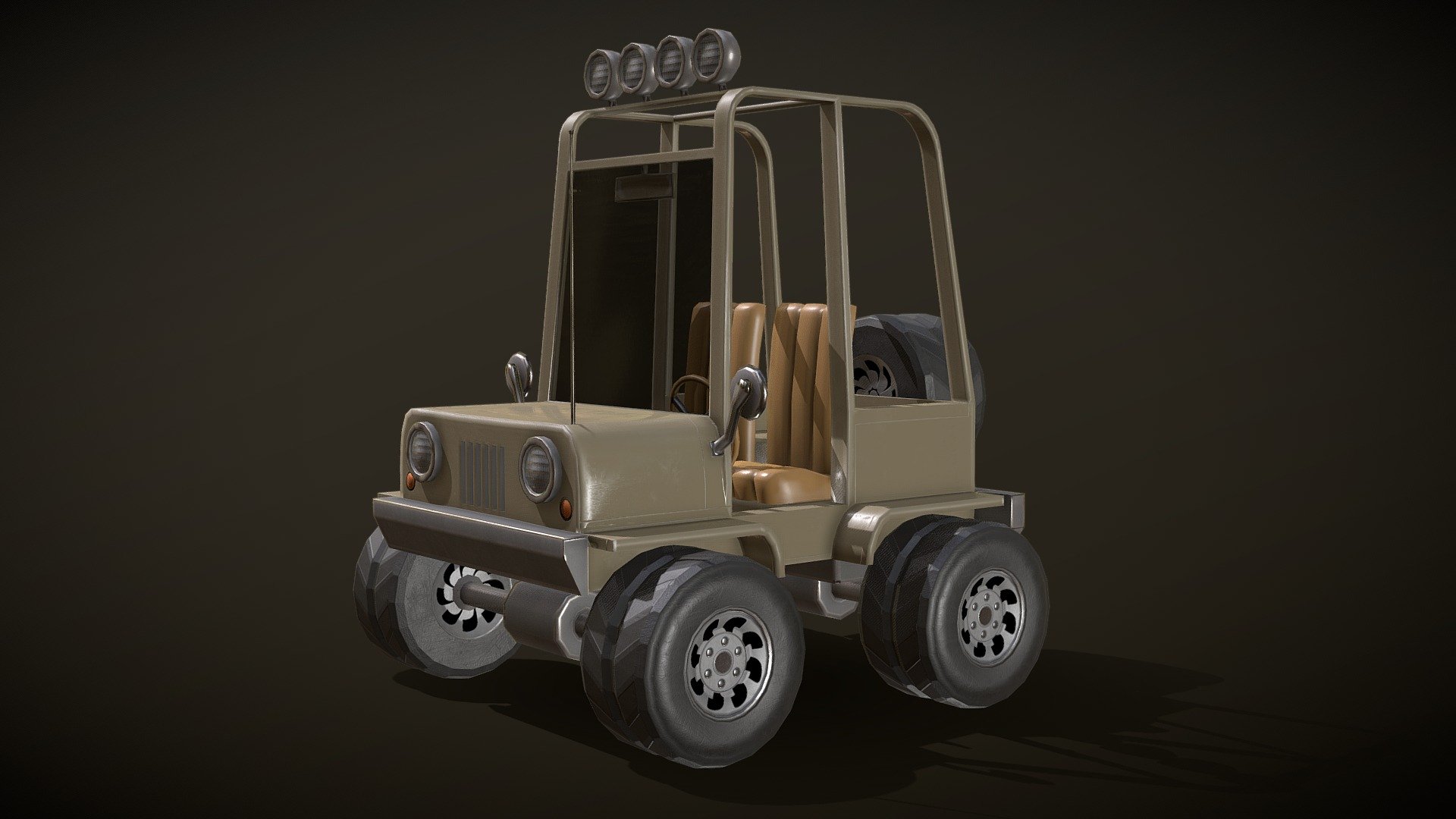 Low poly 3d model of a cartoon Jeep made in Blender. 





You will receive a blend, OBJ, FBX. 




Model is game ready


 - Jeep cartoon - Buy Royalty Free 3D model by hectopod 3d model