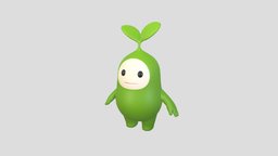 Mascot 010 body, tree, green, plant, toon, cute, little, toy, figure, mascot, seed, leaf, brand, print, nature, character, cartoon, design, monster