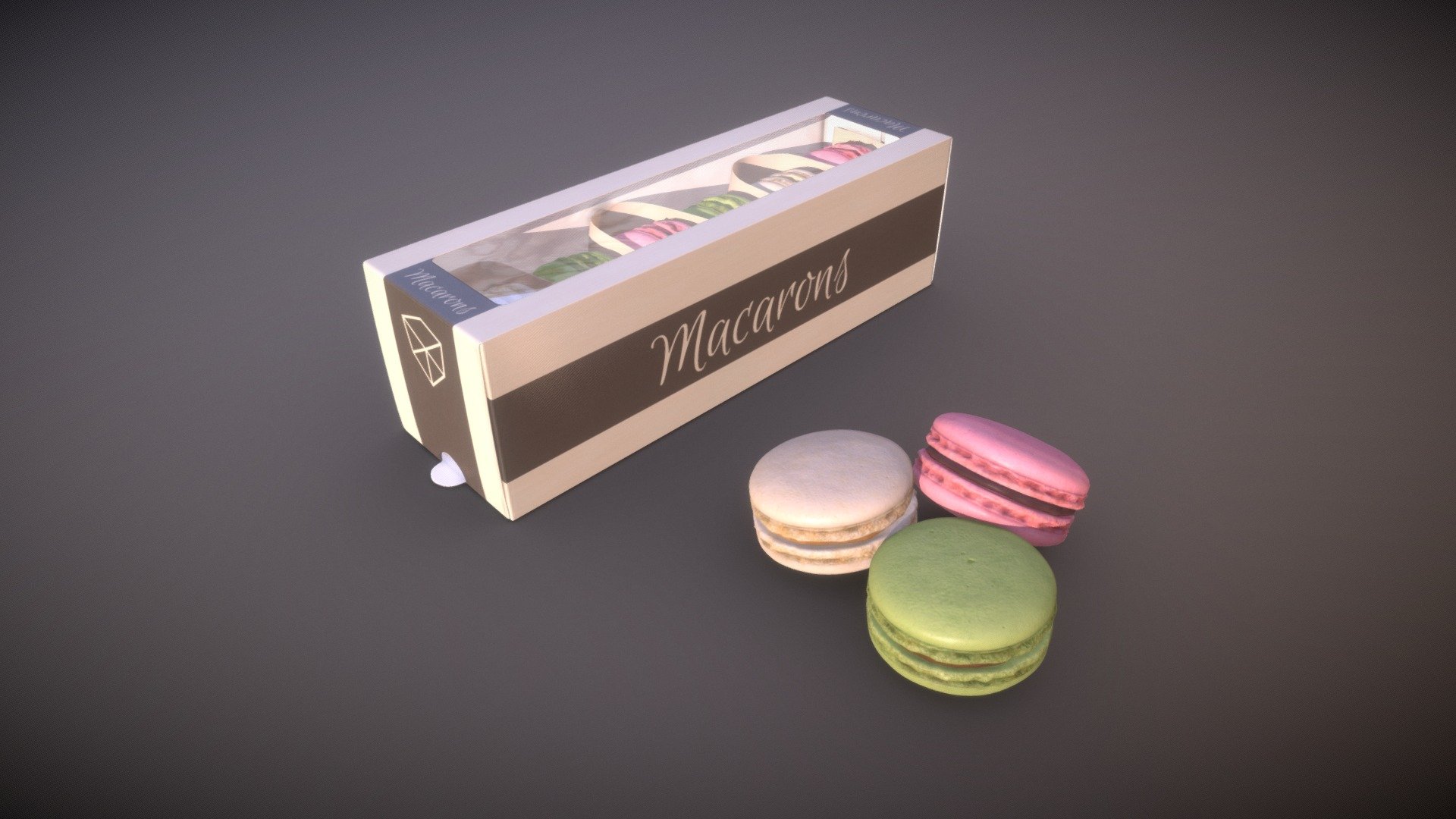 Macarons Box Pack

Native format is .blend




Realistic model

Scene ready to render in Blender3D (2.81 and above) (Cycles, Eevee)

Box has an armature rig

Clean geometry, UV unwrapped

FBX, ABC, DAE and OBJ formats available

Hand sculpted, three different macaron cookies

Units: metric

Low poly optimized macarons

Macaron dia: ~ 4 cm

Box Dimensions: 19.4 x 5.5 x 5.5 cm

Polygonal count of one macaron: 2752 faces

Polygonal count of box: 7704 faces (subdivision level 1)

Polygonal count of box: 1920 faces (lowpoly)

Polygonal count of box: 829 faces (base mesh without modifiers)

Box with six macarons 34012 faces (subdivision level 1)

Box with six macarons: 21968 faces (low poly)

Default scene: 42524 faces (subdivision level 1)

Default scene: 30480 faces (low poly)

PBR Specular workflow

Textures: 2k macarons, 4k box

Materials and textures included.

Blend files has packed textures
Enjoy! More models available on my page. Thank You!
 - Macarons Box Pack - 3D model by nacl 3d model
