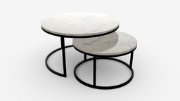 Marble Texture Coffee Table 2 in 1 modern, empty, style, coffee, luxury, classic, furniture, table, marble, round, decor, contemporary, 2in1, 3d, pbr, design, house, home, interior