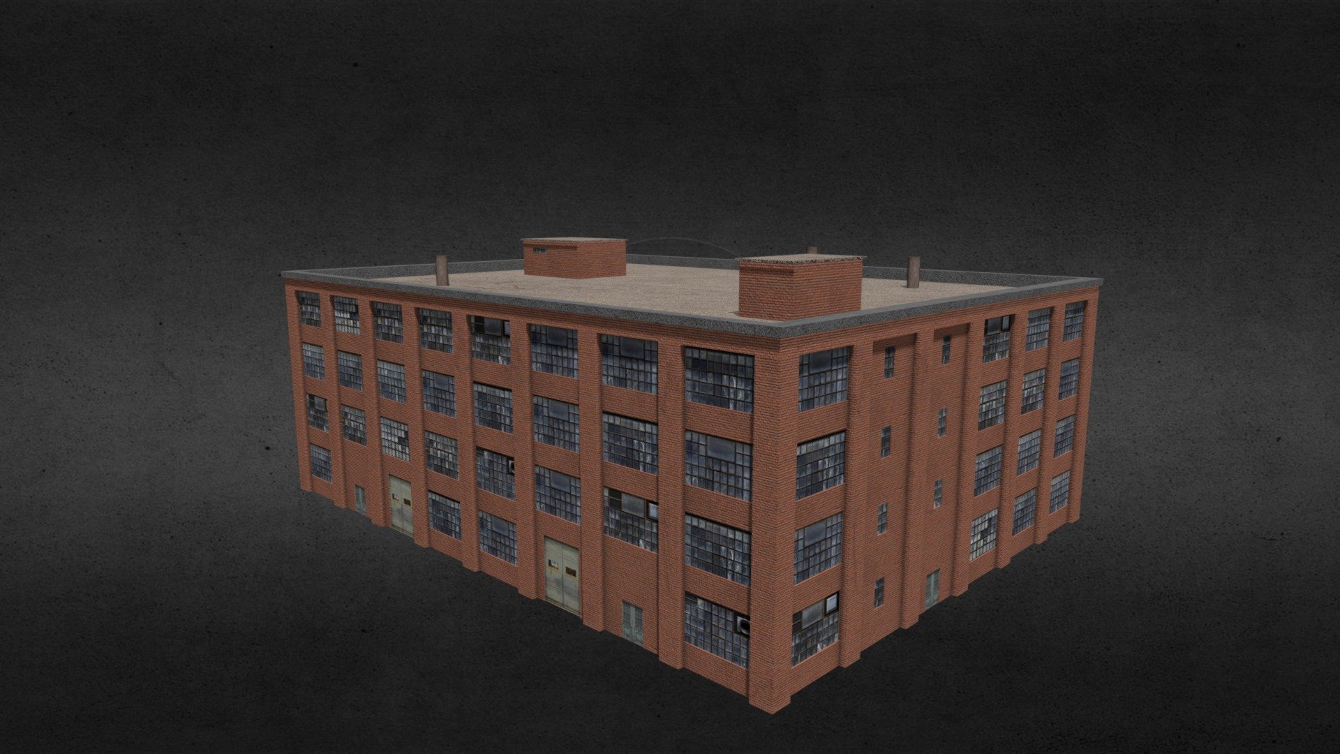 A model made for Cities: Skylines - find it here - Old Factory - 3D model by Avanya 3d model