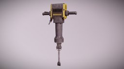 CON machinery, tools, unreal, sledgehammer, game-ready, unreal-engine, ue4, jackhammer, dekogon, game-ready-asset, pbr, construction, heavy-machinery