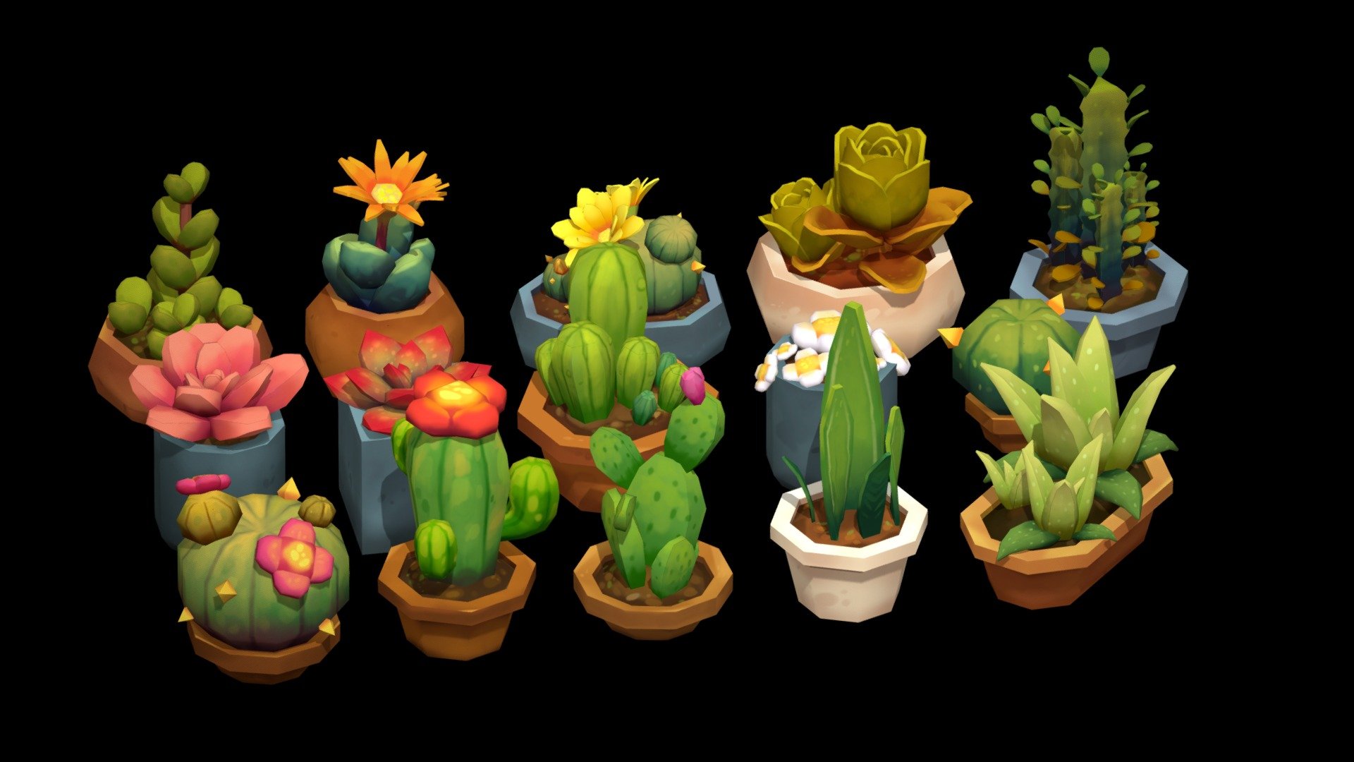 Plants_succulents pack




Cute cactus &amp; succulents pots

Use to decorate or build your terrain

Including 




fbx &amp; obj files

15 models

15 large hand-painted textures

Follow us for newest update

INSTAGRAM

TWITTER - Plants_Succulents pack - Buy Royalty Free 3D model by elements (@elements.resources) 3d model