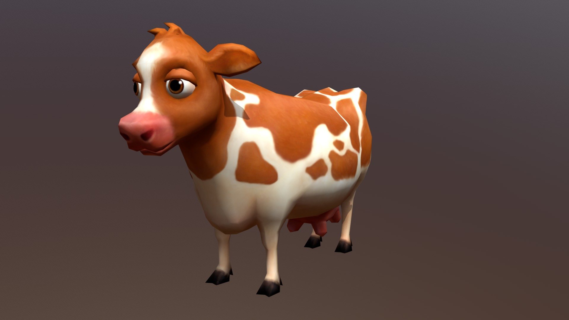 Cow - 3D model by yoyoyeah 3d model